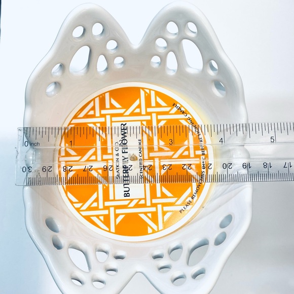 Harry Slatkin for Bath and Body Works Butterfly Flower Candle 2009 Signed - Picture 10 of 13